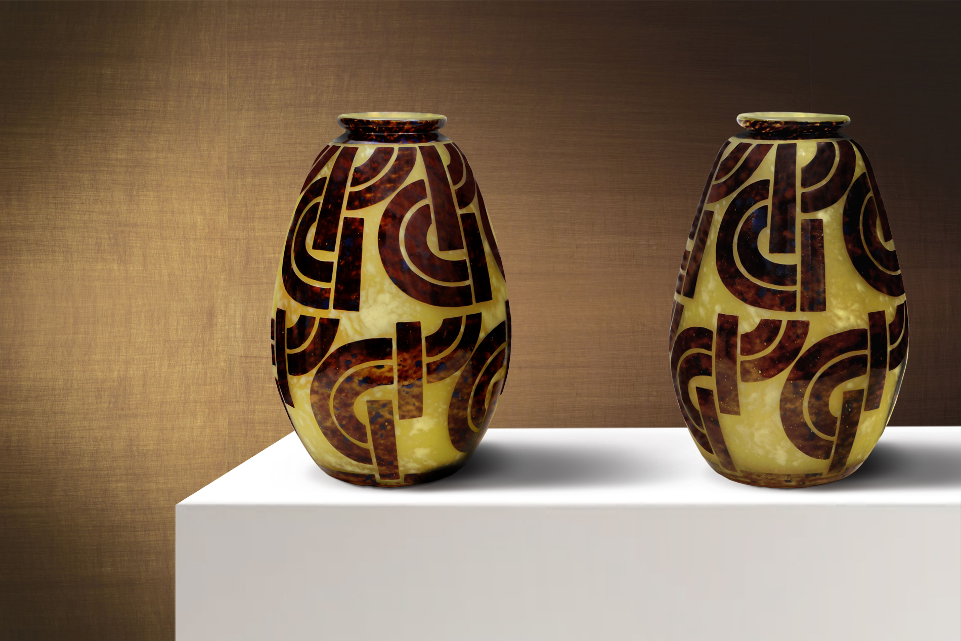 Vases CHARDER Le Verre Français 